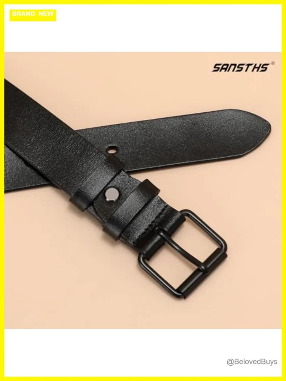Faux Leather Belt for Women with Vintage Metal Buckle for Jeans Dresses